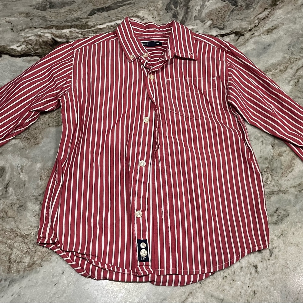 Gap Boys Striped Button-Up Shirt